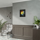 The Burning Aces Glossy Poster Fiery Gothic Wall Art Bold Dark Design for Risk Takers, Art Collectors, and Fearless Home Décor Lovers