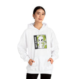 Not Alone Alien Unisex Hoodie UFO Graphic Pullover Sweatshirt Cartoon Extraterrestrial Sci Fi Space Themed Conspiracy Inspired Paranormal Streetwear