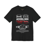 Japanese Hybrid Supercar Inspired Graphic T Shirt Modern NSX Style Performance Car Art Automotive Streetwear Unisex Tee High Speed Racing Lifestyle Shirt for Car Enthusiasts