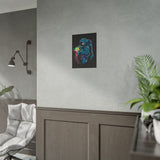 Galactic Dream Astronaut Neon Art Matte Vertical Poster Futuristic Space Wall Art Vibrant Cosmic Print Premium Home Decor for Sci Fi Lovers Creative Studios and Modern Interiors