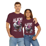 Aliens Exist UFO Graphic Unisex Heavy Cotton Tee Sci Fi Streetwear T Shirt Extraterrestrial Space Alien Design