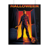 The Silent Stalker Matte Vertical Poster Retro Horror Wall Art Dark Cinematic Halloween Décor Gift for Horror Fans and Fall Aesthetic Homes