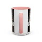 Accent Coffee Mug Bloom Stronger Floral Graphic Ceramic Cup 11oz 15oz Motivational Nature Inspired Aesthetic Drinkware Gift Streetwear Fashion Accessory