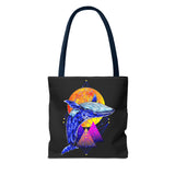 Ballena Cosmic Whale Art Eco Tote Bag Vibrant Geometric Ocean Design Durable Canvas Reusable Shopping Bag Premium Artistic Streetwear Accessory Perfect Gift for Nature Lovers Dreamers and Creative Thinkers