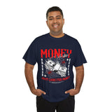 Money Motivation Hustler Mindset Graphic Print Unisex Heavy Cotton Tee Streetwear Power T Shirt
