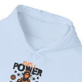 Mask Power Anonymous Strength Graphic Unisex Heavy Blend Hooded Sweatshirt Bold Urban Hacker Inspired Streetwear Empowerment Hoodie