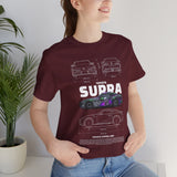 Graffiti Street Art A90 Tuner Car Graphic Unisex Heavy Cotton Tee for Drift Fans Performance Lovers and Urban Streetwear Style