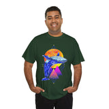 Ballena Cosmic Whale Art Unisex Heavy Cotton Tee Vibrant Geometric Ocean Design Premium Streetwear T Shirt Bold Marine Life Artwork Soft Comfortable Fit Perfect Gift for Nature Lovers and Creative Dreamers