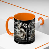 Cronus The Dark Sovereign Accent Coffee Mug 11oz 15oz Greek Mythology Statue Graphic Gothic Streetwear Bold Artistic Ceramic Cup