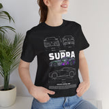 Graffiti Street Art A90 Tuner Car Graphic Unisex Heavy Cotton Tee for Drift Fans Performance Lovers and Urban Streetwear Style