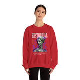 Historical Statue Graphic Premium Unisex Heavy Blend Crewneck Sweatshirt Vintage Aesthetic Streetwear Pullover