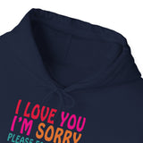 Ho’oponopono Hoodie Heavy Blend Pullover Unisex Sweatshirt Healing Affirmation Spiritual Gratitude Mindfulness Positive Energy Streetwear