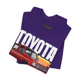 Toyota Land Cruiser Classic Off Road SUV Inspired Illustrated 4x4 Adventure Graphic T Shirt Vintage Overland Utility Vehicle Automotive Streetwear Rugged Travel Lifestyle Gift For SUV Enthusiasts