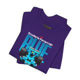 Blue Formula Race Car Graphic Unisex Heavy Cotton Tee High Speed Streetwear for Motorsport Fans and Racing Lifestyle Enthusiasts