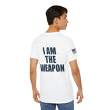 I Am The Weapon Unisex Heavy Cotton Tee Motivational Tactical Mindset Streetwear Bold Warrior Energy Graphic TShirt For Confidence Training Gym Wear Everyday Power Statement