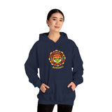 Unisex Kathakali Hoodie Heavy Blend Pullover Sweatshirt Kerala Traditional Dance Art Graphic Indian Culture Onam Festival Heritage Malayalam Design