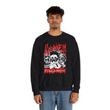 Happiness Is Not About Money Graphic Unisex Heavy Blend Crewneck Sweatshirt Bold Motivational Streetwear Pullover