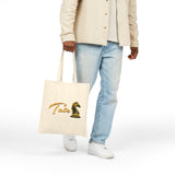 Tate Knight Tote Bag Cotton Canvas Chess Horse Logo Design Durable Reusable Eco Friendly Entrepreneur Motivation Hustler Lifestyle Carry Bag