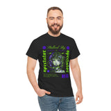 Stalked By Spectator Cyberpunk Graphic Unisex Heavy Cotton Tee Japanese Anime Glitch Streetwear T Shirt