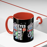 Eyes On Me Boys Medusa Accent Coffee Mug 11oz 15oz Mythological Streetwear Bold Empowerment Design Perfect Gift for Coffee Lovers Friends Birthdays Daily Motivation