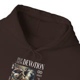 Fearless Devotion Unisex Heavy Blend Hooded Sweatshirt Loyalty Commitment Courage Graphic Streetwear Pullover Hoodie