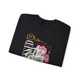 Blessed Praying Hands Floral Christian Graphic Unisex Heavy Blend Crewneck Sweatshirt Faith Inspired Religious Streetwear Bold Motivational Pullover