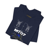 MT07 Inspired Hypernaked Motorcycle Art Unisex Heavy Cotton Tee Bold Rider Streetwear Graphic Apparel