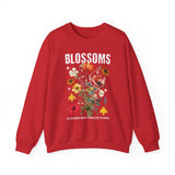 Blossoms Floral Crewneck Sweatshirt Comfortable Unisex Pullover Timeless Charm Streetwear Nature Inspired Empowerment Design Perfect Gift for Garden Lovers Friends Birthdays Cozy Days Casual Wear