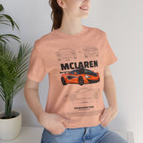 Orange Hypercar Blueprint Unisex Heavy Cotton Tee High Detail Automotive Art Streetwear Graphic for Car Enthusiasts and Daily Wear