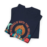 Kali Goddess Unisex Heavy Cotton T Shirt Hindu Spiritual Graphic Tee Maa Kali Mahakali Divine Shakti Protector Destroyer Of Evil Indian Mythology Devotional Streetwear Festival Wear Gift For Navratri...