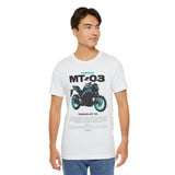MT03 Inspired Lightweight Street Motorcycle Art Unisex Heavy Cotton Tee Bold Rider Graphic Streetwear Apparel