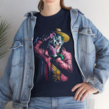 Snapshot of Madness Unisex Heavy Cotton Tee Dark Comic Art Streetwear Design Bold Neon Aesthetic Premium Graphic T Shirt Perfect for Artists Dreamers and Street Culture Enthusiasts