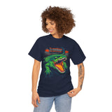 Beast Of The Stadium Unisex Heavy Cotton Tee Electric Crocodile Power Design Bold Neon Green Reptile Artwork For Streetwear And Fearless Fashion Lovers