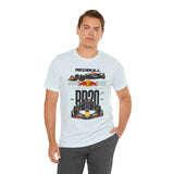 High-Performance Race Machine Concept Unisex Heavy Cotton Tee Powerful Aerodynamic Single-Seater Track Car Graphic Streetwear Top