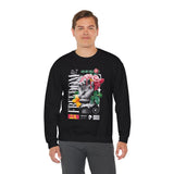 Freedom Snake And Rose Crewneck Comfortable Unisex Sweatshirt Motivational Streetwear Bold Floral Empowerment Design For Resilience And Strength Perfect Gift For Friends Birthdays Cozy Days Casual...