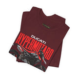 Italian Supermoto Inspired Hypermotard Style Motorcycle Graphic Unisex Heavy Cotton Tee Premium Racing Streetwear T Shirt for Riders Bikers Enthusiasts and Everyday Wear