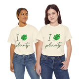 I Love Plants Unisex Heavy Cotton Tee Eco Friendly Botanical Leaf Nature Lover Green Gardening T Shirt Sustainable Plant Parent Gift For Gardeners