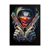 Fearless Grin Street Clown Poster Bold Urban Wall Art Design Neon Chaos Energy Artwork For Creative Minds Gamers And Street Culture Lovers