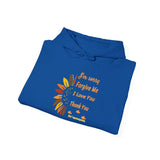 Unisex Ho’oponopono Sunflower Hoodie Heavy Blend Pullover Sweatshirt Healing Affirmation Spiritual Gratitude Mindfulness Positive Energy Streetwear