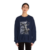 Inspire Strength Ignite Courage Unisex Crewneck Sweatshirt Premium Motivational Streetwear Bold Statue Graphic