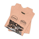 Futuristic Retro Sci Fi Time Travel Car Blueprint Art Unisex Heavy Cotton Tee Premium Streetwear For Vintage Car Lovers Collectors And Enthusiasts