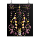 Anubis Balance God Matte Vertical Poster Egyptian Mythology Wall Art Cosmic Balance Decor For Home Office Gym Tattoo Studio Spiritual Aesthetic And Modern Streetwear Art Lovers