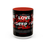 Love Yourself Deep Accent Coffee Mug 11oz 15oz Self Love Motivational Quote Cup Rose Graphic Positive Affirmation Daily Inspiration Empowerment Gift Mug