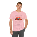 Legendary Orange Street Racer Blueprint Tee Unisex Heavy Cotton Retro Tuner Car Art Graphic Shirt for Enthusiasts