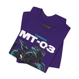 MT03 Inspired Lightweight Street Motorcycle Art Unisex Heavy Cotton Tee Bold Rider Graphic Streetwear Apparel
