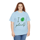 I Love Plants Unisex Heavy Cotton Tee Eco Friendly Botanical Leaf Nature Lover Green Gardening T Shirt Sustainable Plant Parent Gift For Gardeners