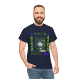 Stalked By Spectator Cyberpunk Graphic Unisex Heavy Cotton Tee Japanese Anime Glitch Streetwear T Shirt