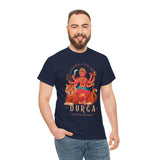 Goddess The Mother Durga T Shirt Divine Shakti Devi Maa Graphic Tee Navratri Durga Puja Festival Wear Hindu Spiritual Devotional Unisex Cotton Casual Streetwear Gift For Devotees