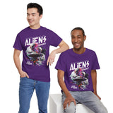 Aliens Exist UFO Graphic Unisex Heavy Cotton Tee Sci Fi Streetwear T Shirt Extraterrestrial Space Alien Design