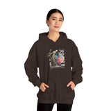 Sculptural Future Statue Art Graphic Unisex Heavy Blend Hooded Sweatshirt Cosmic Greek Goddess Abstract Bold Streetwear Hoodie